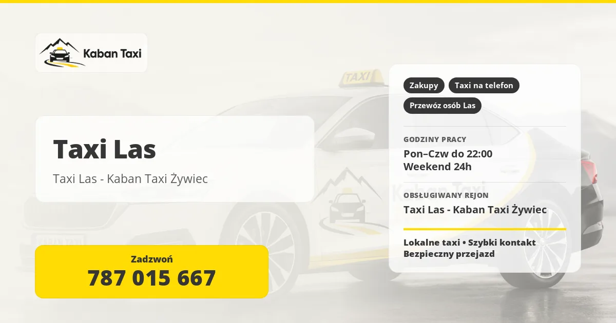 Taxi Las - Kaban Taxi Żywiec